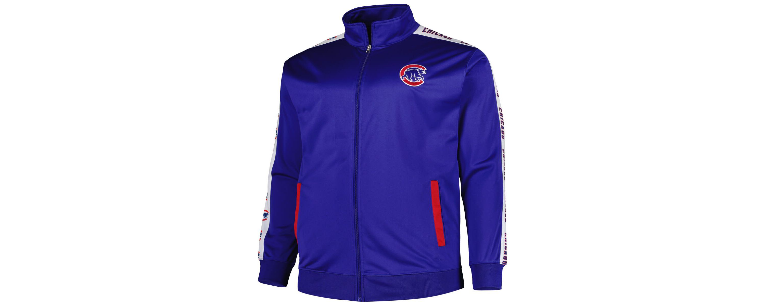 MLB Chicago Cubs Big & Tall Tricot Track Full-Zip Jacket