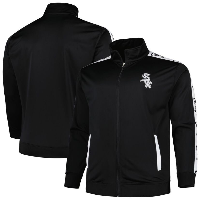 Chicago White Sox MLB Chicago Sox Big & Tall Tricot Track Full-Zip Jacket