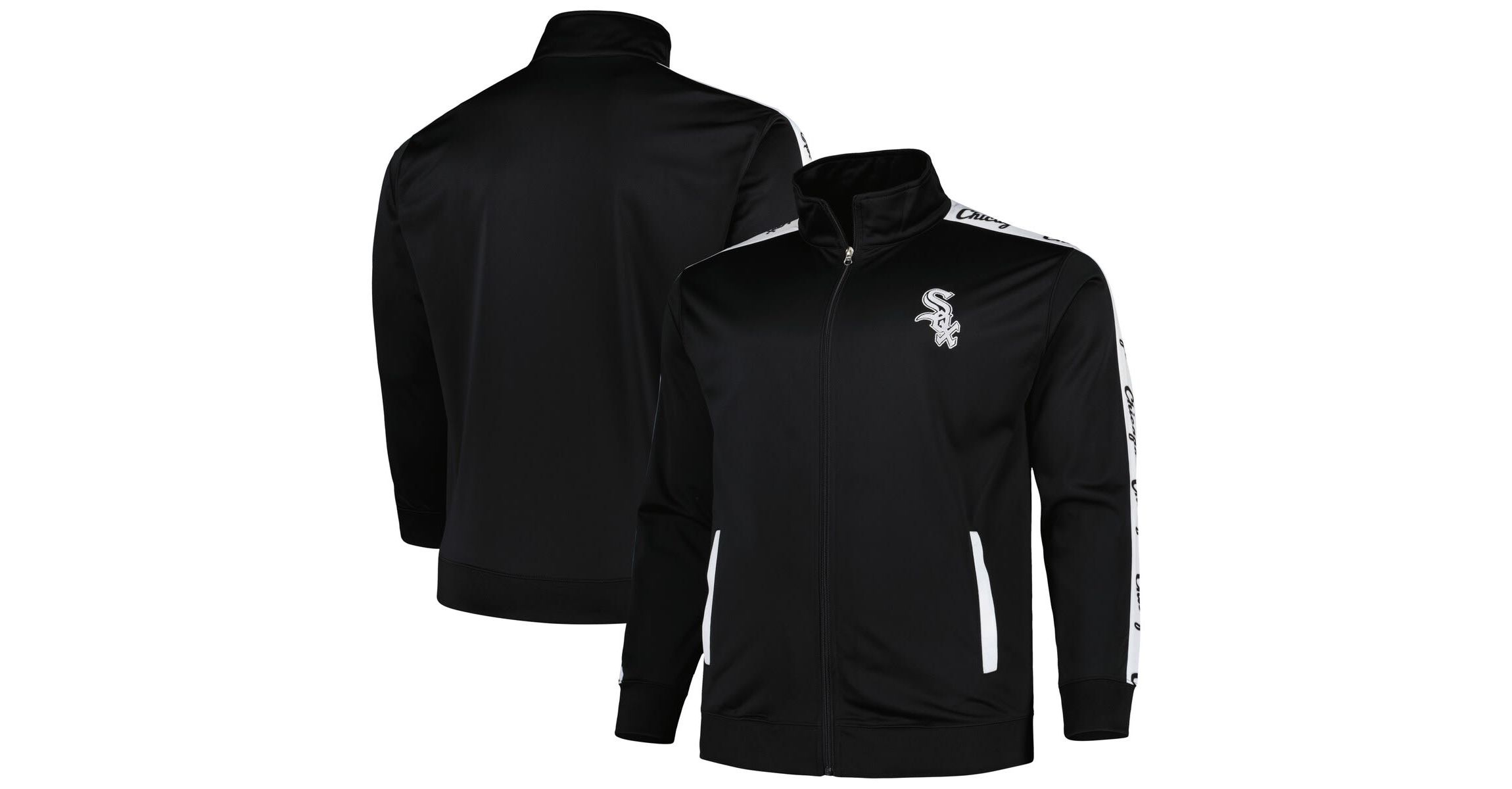Chicago White Sox MLB Chicago Sox Big & Tall Tricot Track Full-Zip Jacket