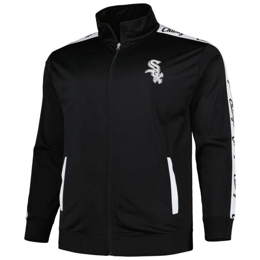 Chicago White Sox MLB Chicago Sox Big & Tall Tricot Track Full-Zip Jacket