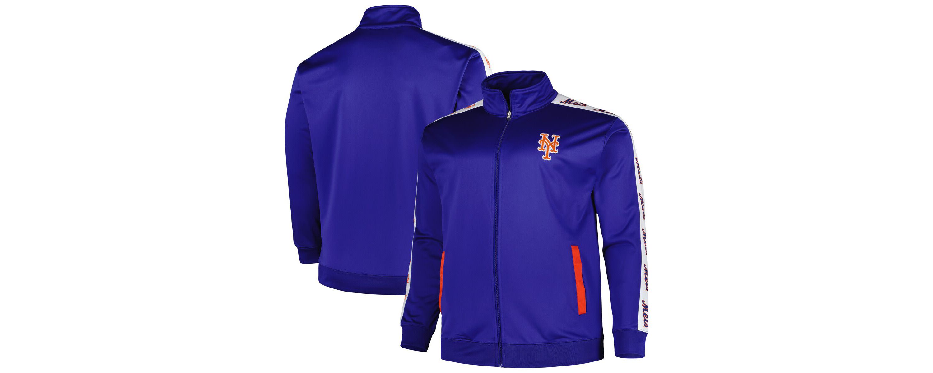 MLB New York Mets Big & Tall Tricot Track Full-Zip Jacket