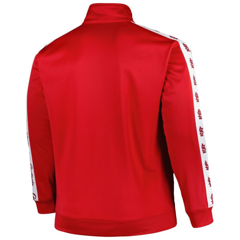 MLB St. Louis Cardinals Big & Tall Tricot Track Full-Zip Jacket