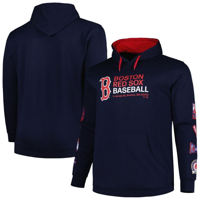 Boston Red Sox MLB Boston Sox Big & Tall Fleece Pullover Hoodie