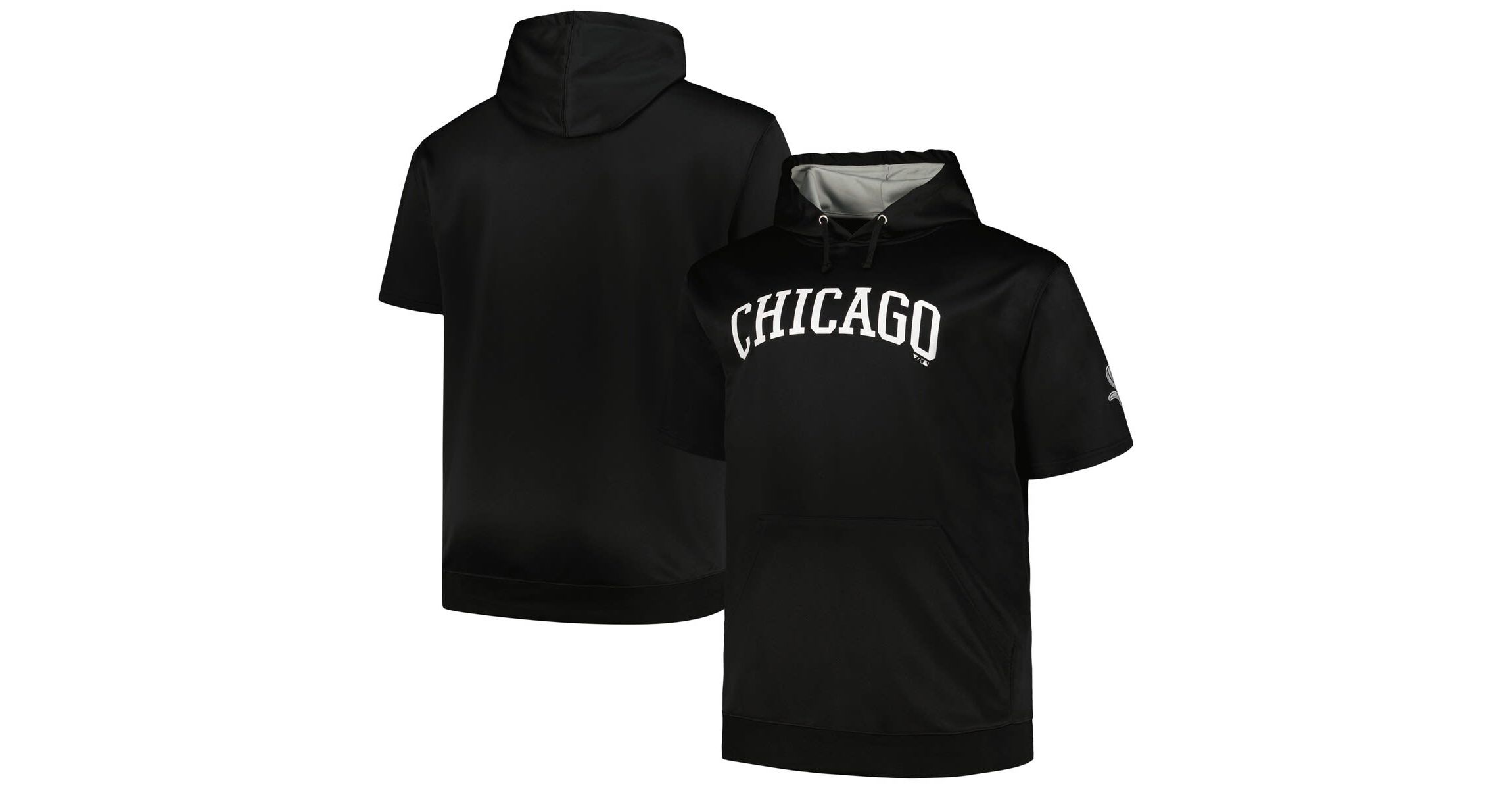 Chicago White Sox MLB Chicago Sox Big & Tall Contrast Short Sleeve Pullover Hoodie