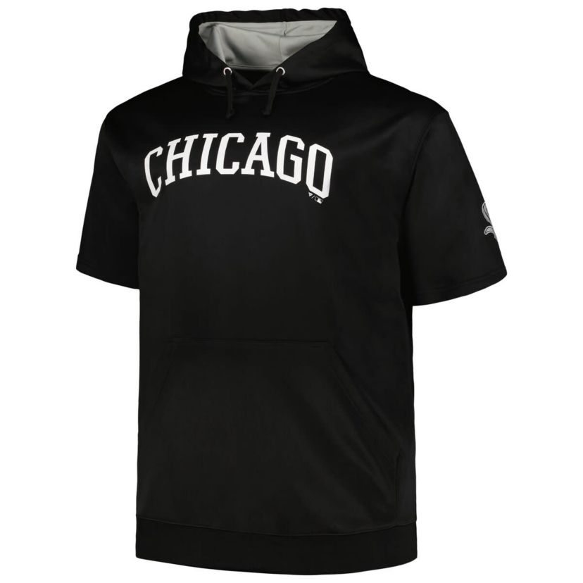 Chicago White Sox MLB Chicago Sox Big & Tall Contrast Short Sleeve Pullover Hoodie