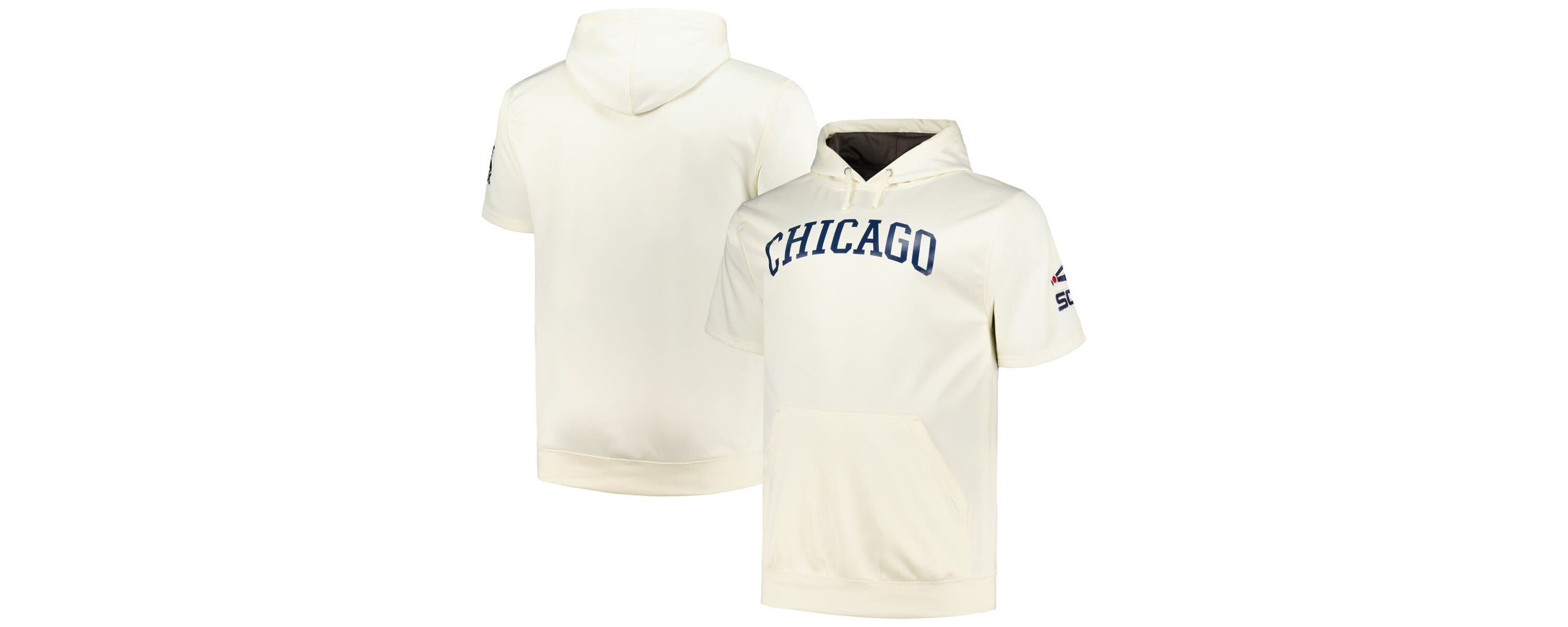 Chicago White Sox MLB Chicago Sox Big & Tall Contrast Short Sleeve Pullover Hoodie