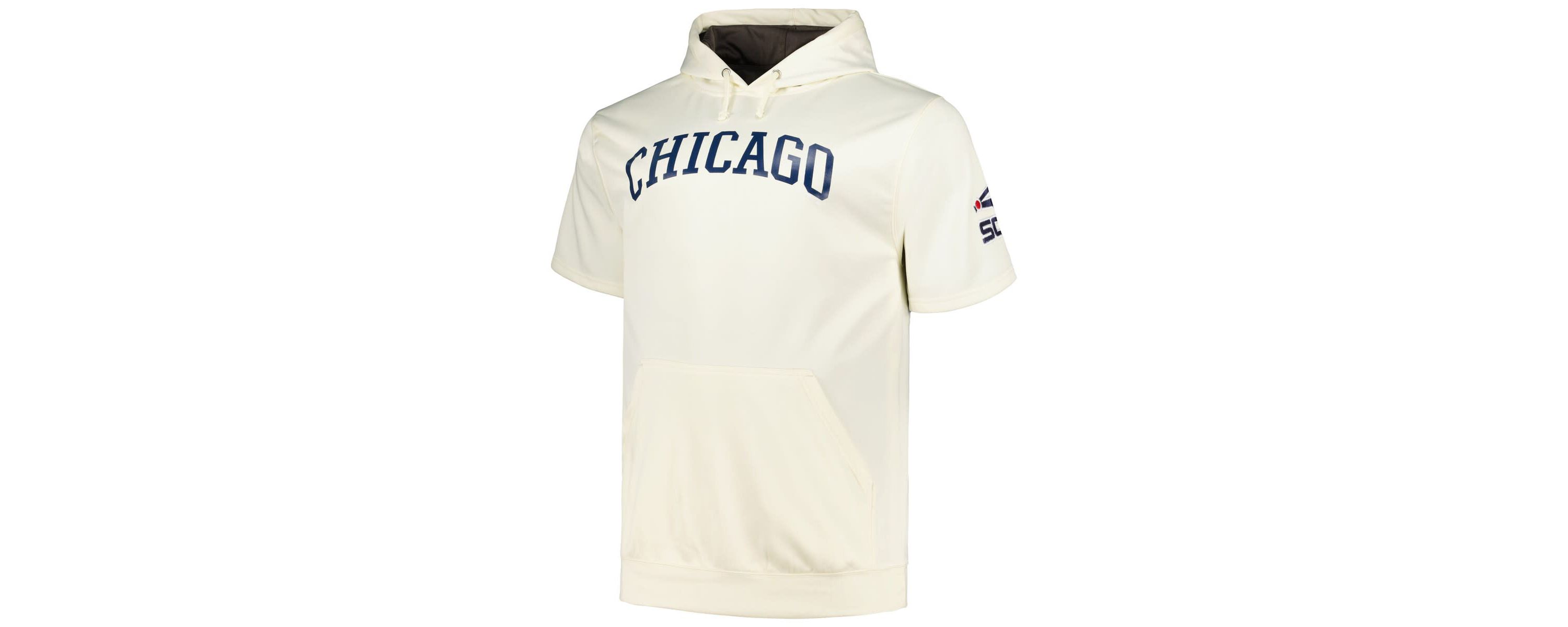 Chicago White Sox MLB Chicago Sox Big & Tall Contrast Short Sleeve Pullover Hoodie