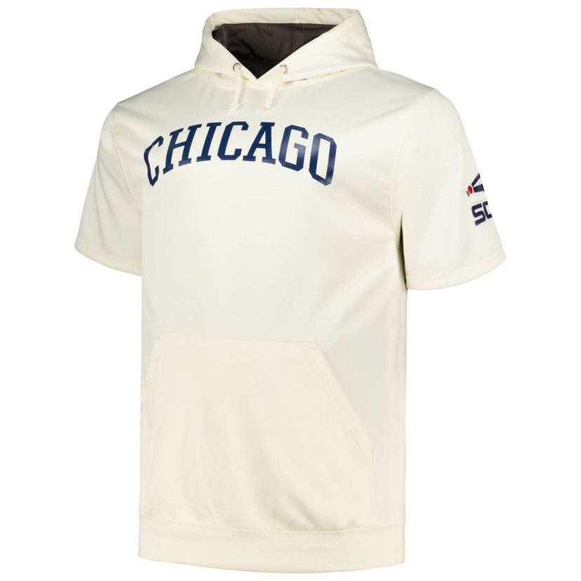 Chicago White Sox MLB Chicago Sox Big & Tall Contrast Short Sleeve Pullover Hoodie