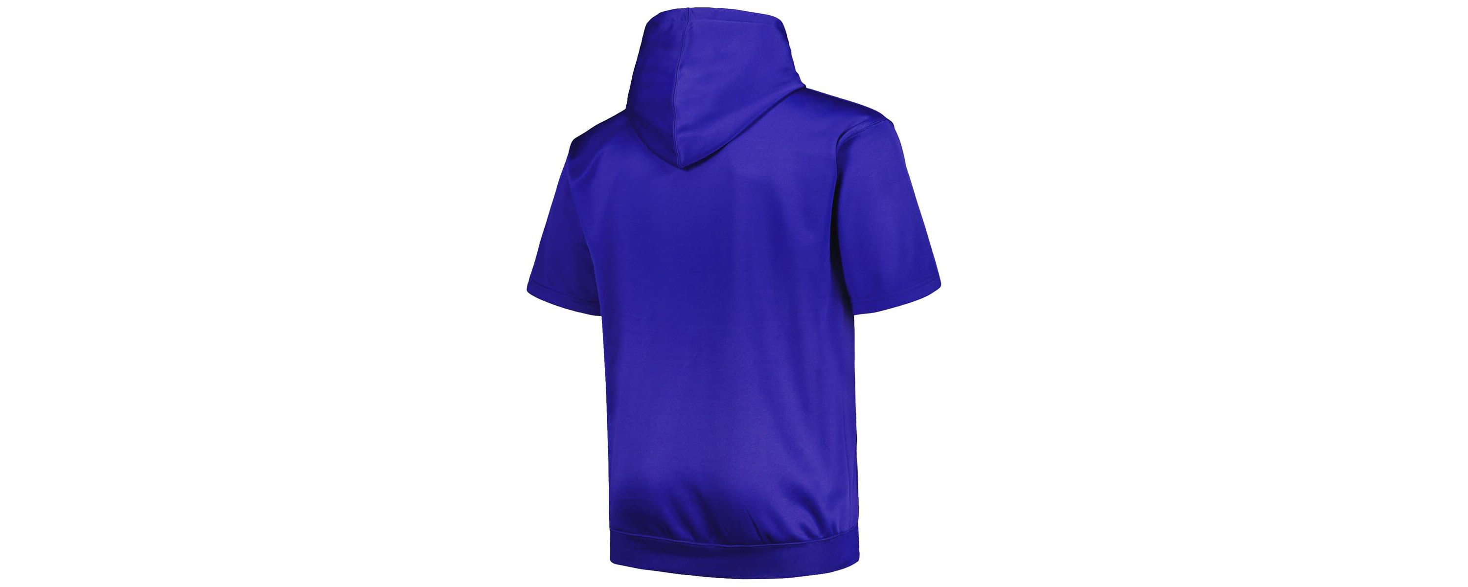 MLB Los Angeles Dodgers Big & Tall Contrast Short Sleeve Pullover Hoodie