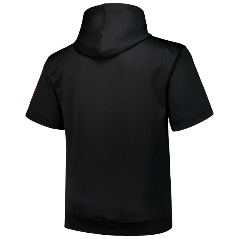 MLB San Francisco Giants Big & Tall Contrast Short Sleeve Pullover Hoodie