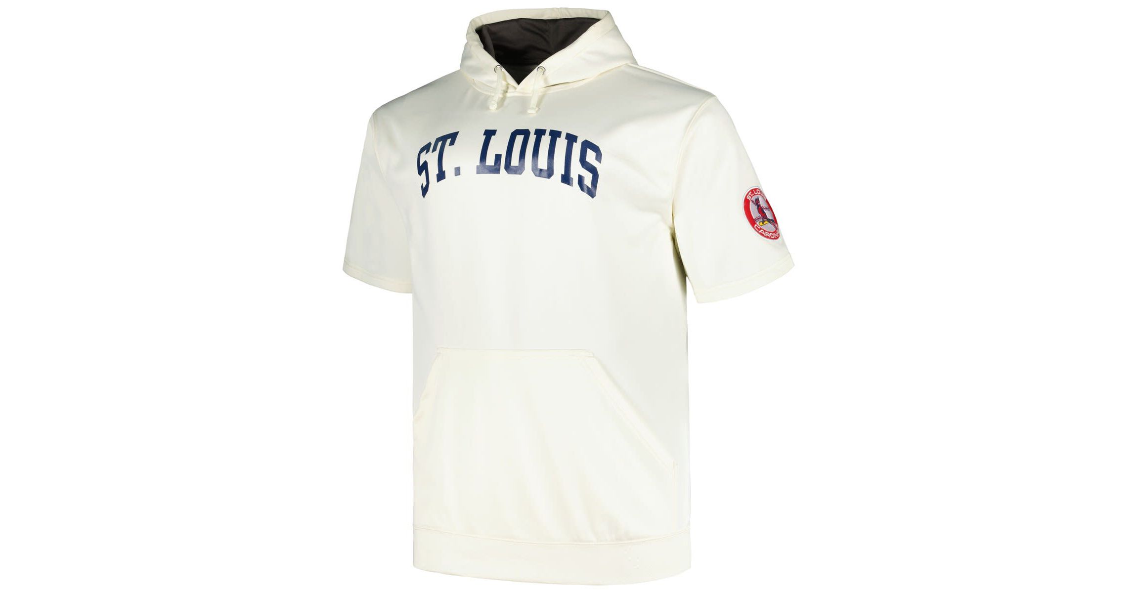 MLB St. Louis Cardinals Big & Tall Contrast Short Sleeve Pullover Hoodie