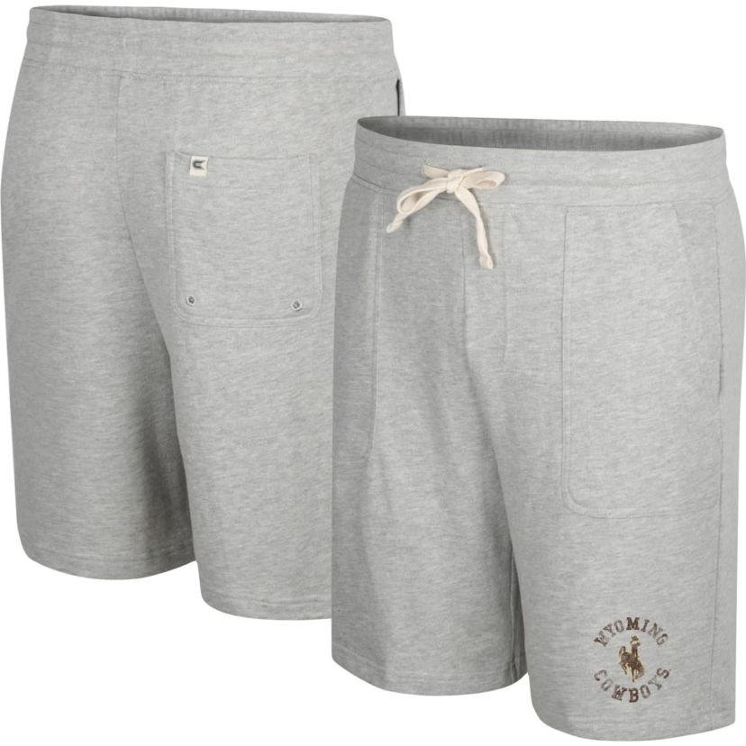 NCAA Heather Wyoming Cowboys Love To Hear This Terry Shorts
