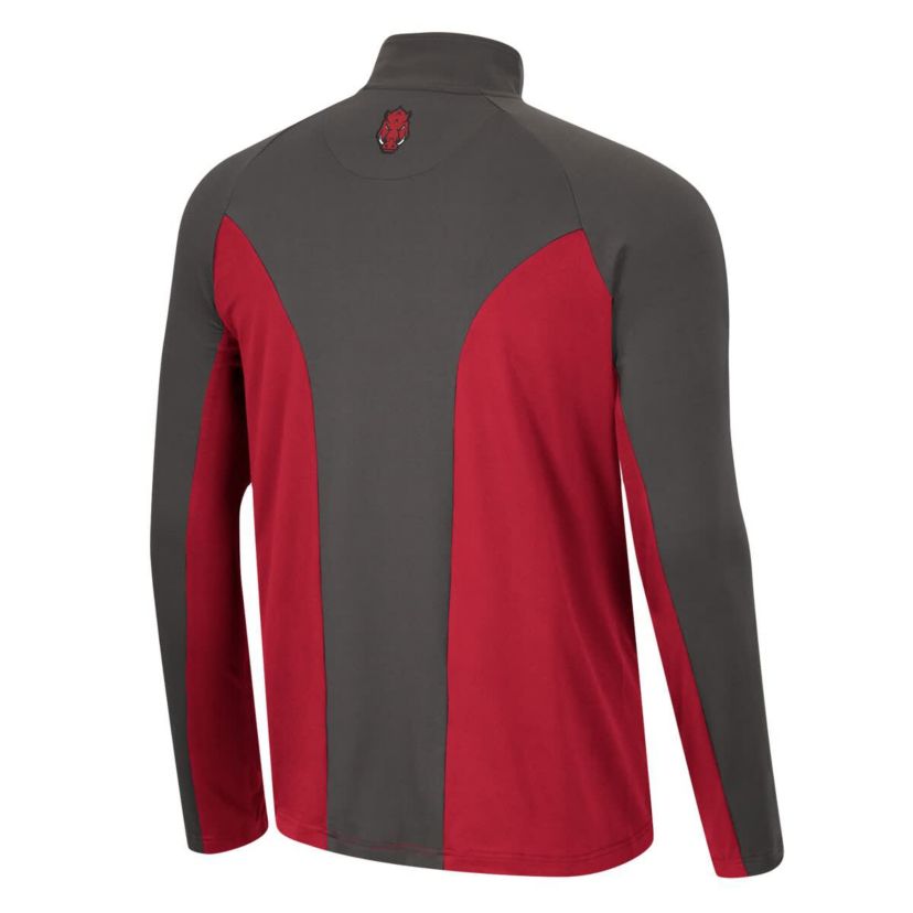NCAA Arkansas Razorbacks Two Yutes Raglan Quarter-Zip Windshirt