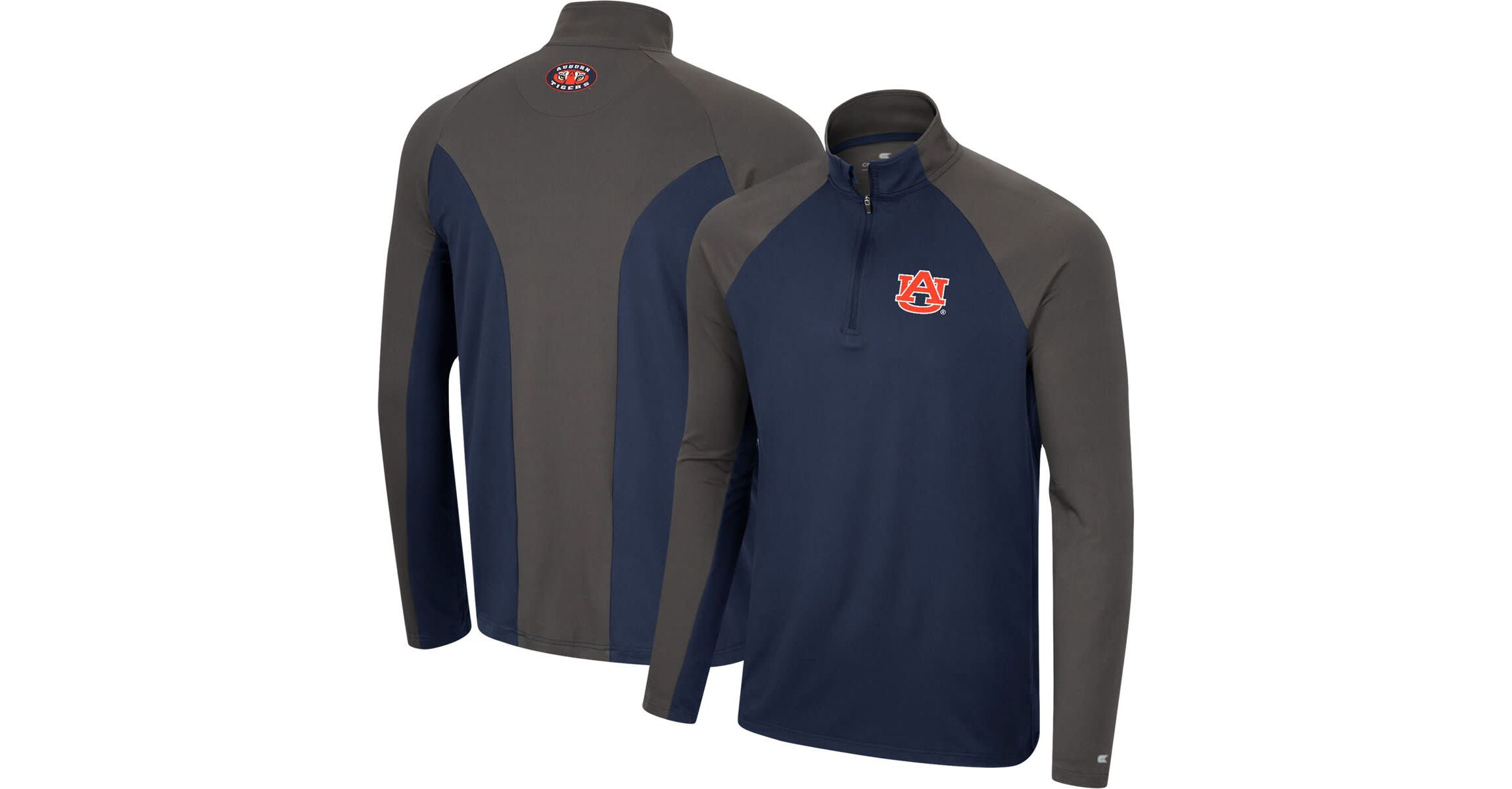 NCAA Auburn Tigers Two Yutes Raglan Quarter-Zip Windshirt