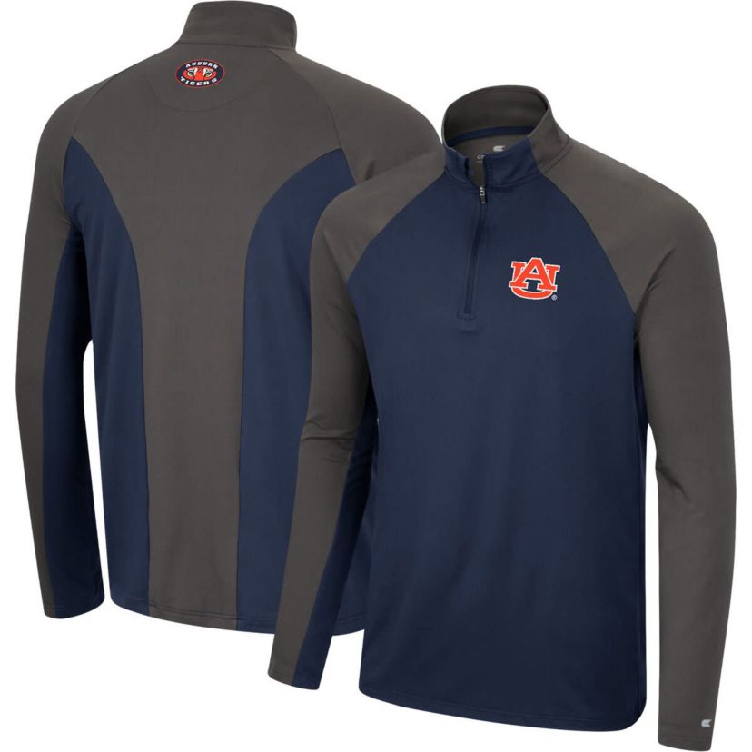 NCAA Auburn Tigers Two Yutes Raglan Quarter-Zip Windshirt