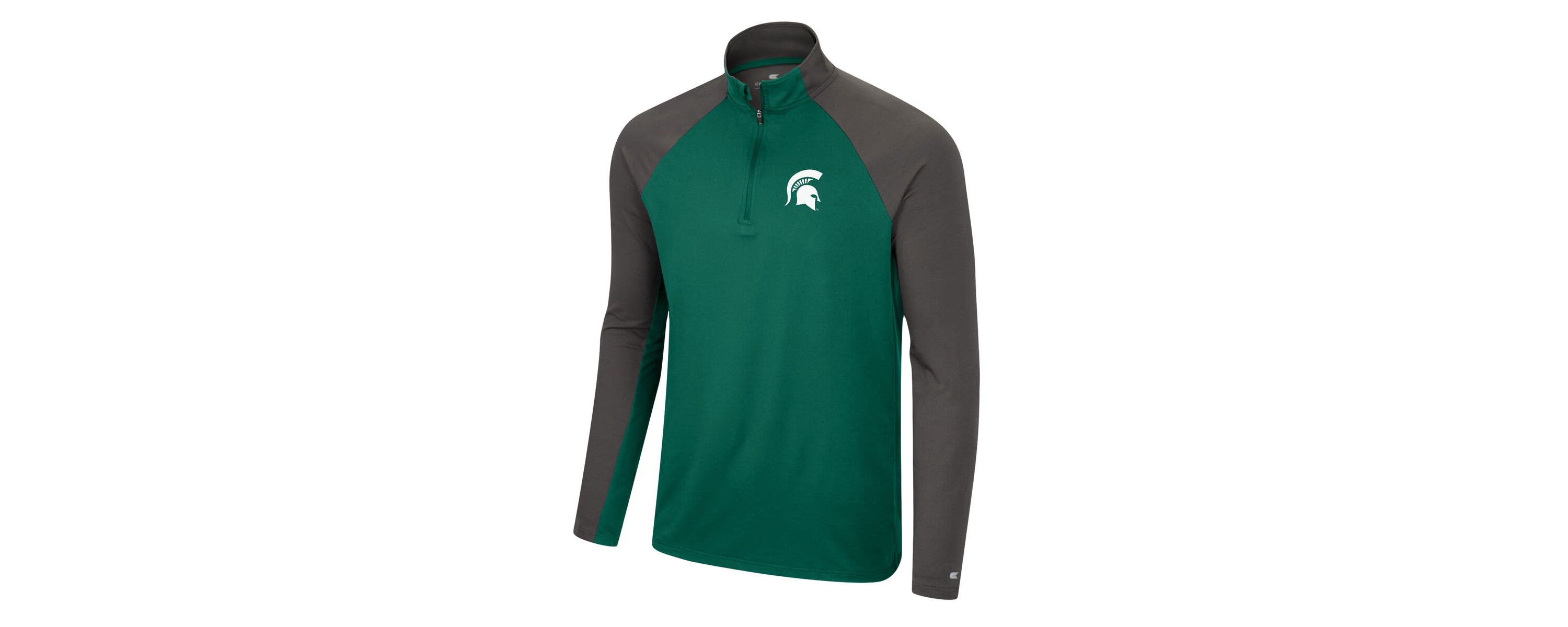 NCAA Michigan State Spartans Two Yutes Raglan Quarter-Zip Windshirt
