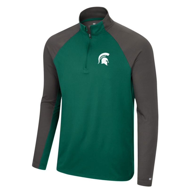 NCAA Michigan State Spartans Two Yutes Raglan Quarter-Zip Windshirt