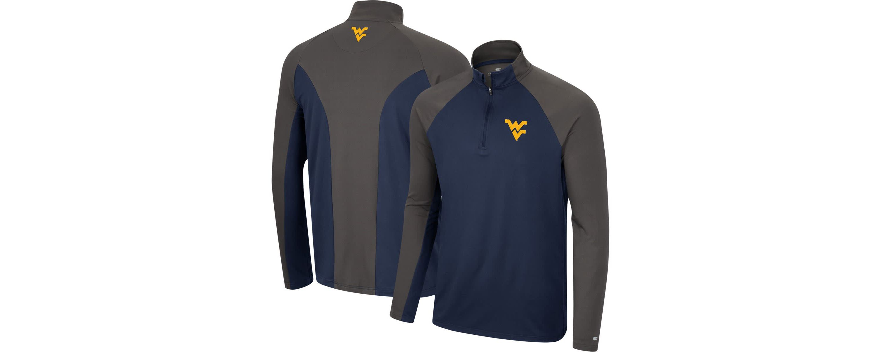 NCAA West Virginia Mountaineers Two Yutes Raglan Quarter-Zip Windshirt