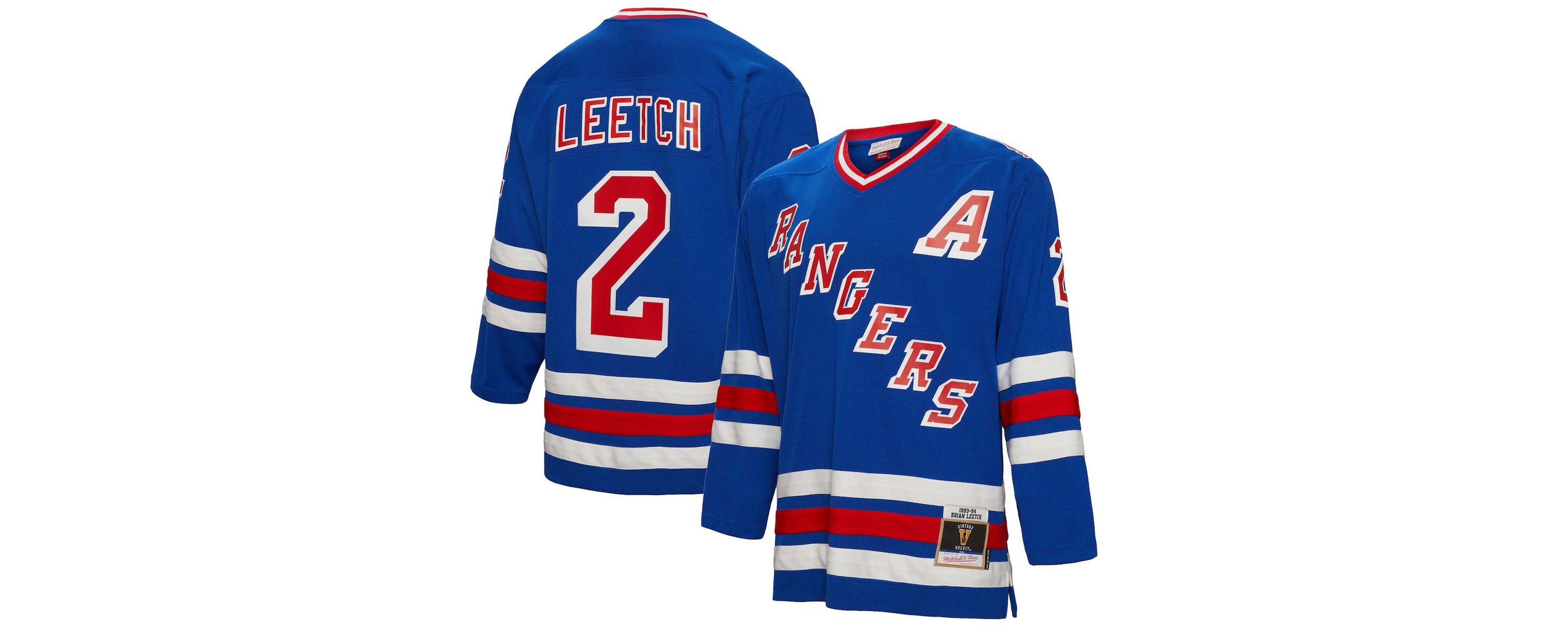 NHL Brian Leetch New York Rangers Alternate Captain Patch 1993/94 Line Player Jersey