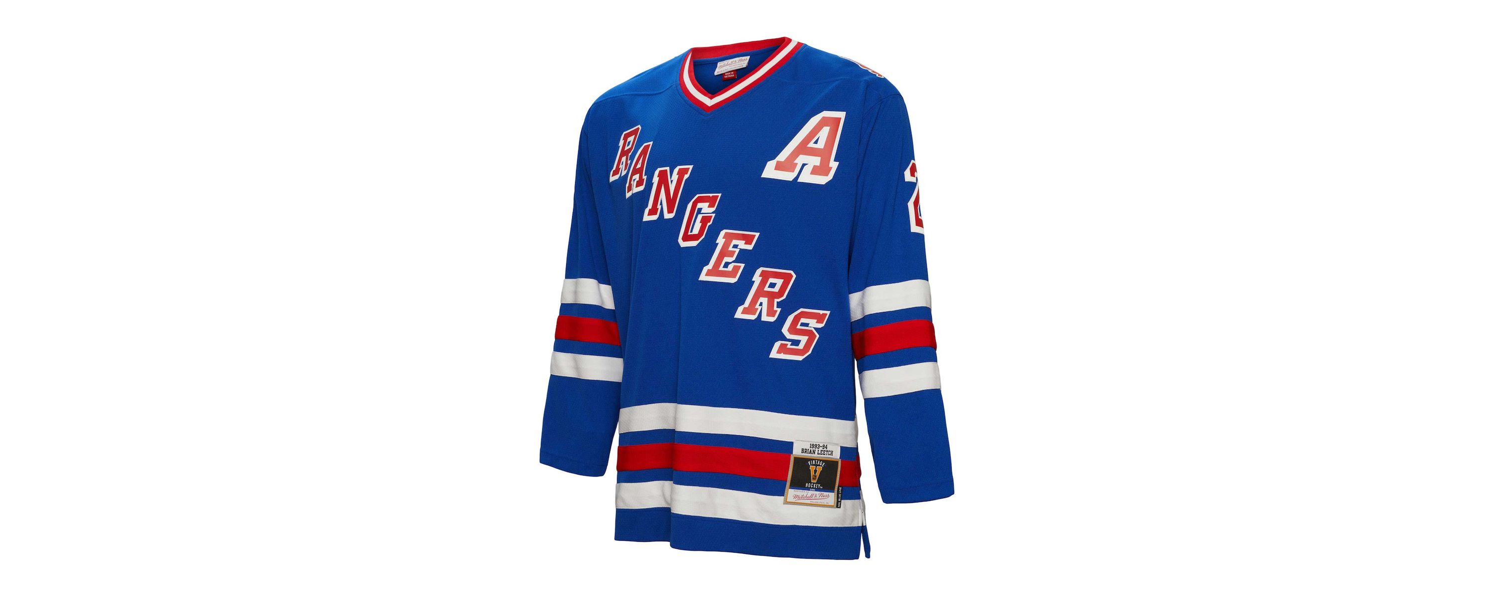 NHL Brian Leetch New York Rangers Alternate Captain Patch 1993/94 Line Player Jersey