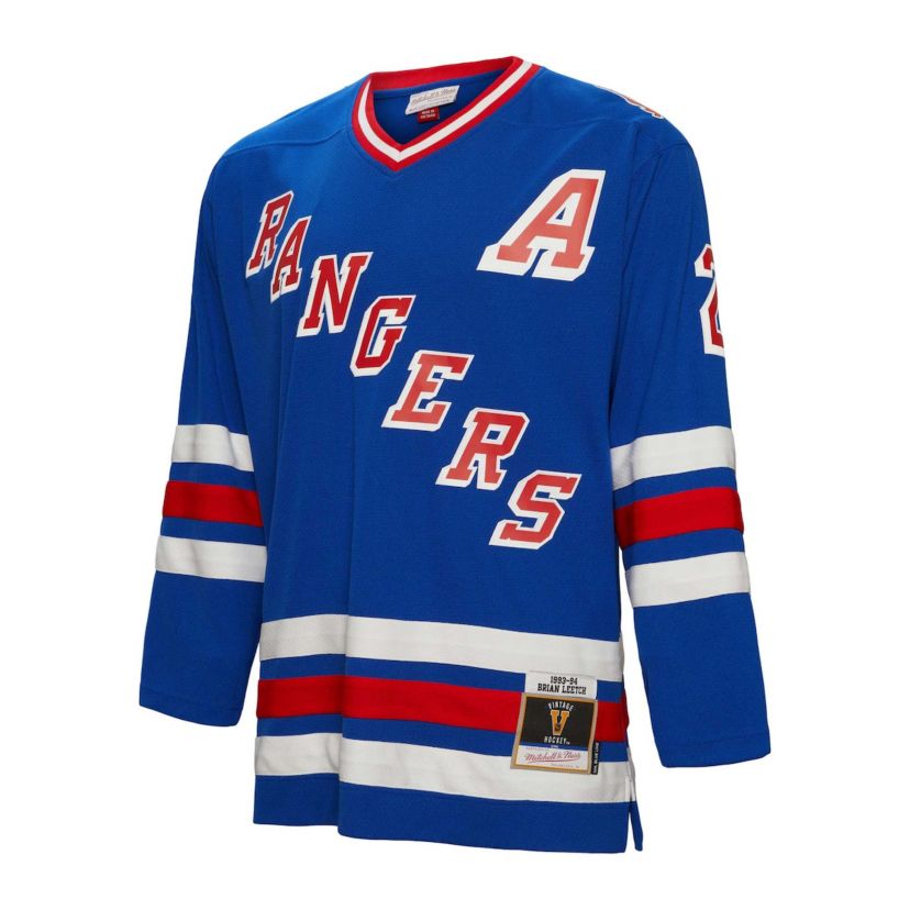 NHL Brian Leetch New York Rangers Alternate Captain Patch 1993/94 Line Player Jersey