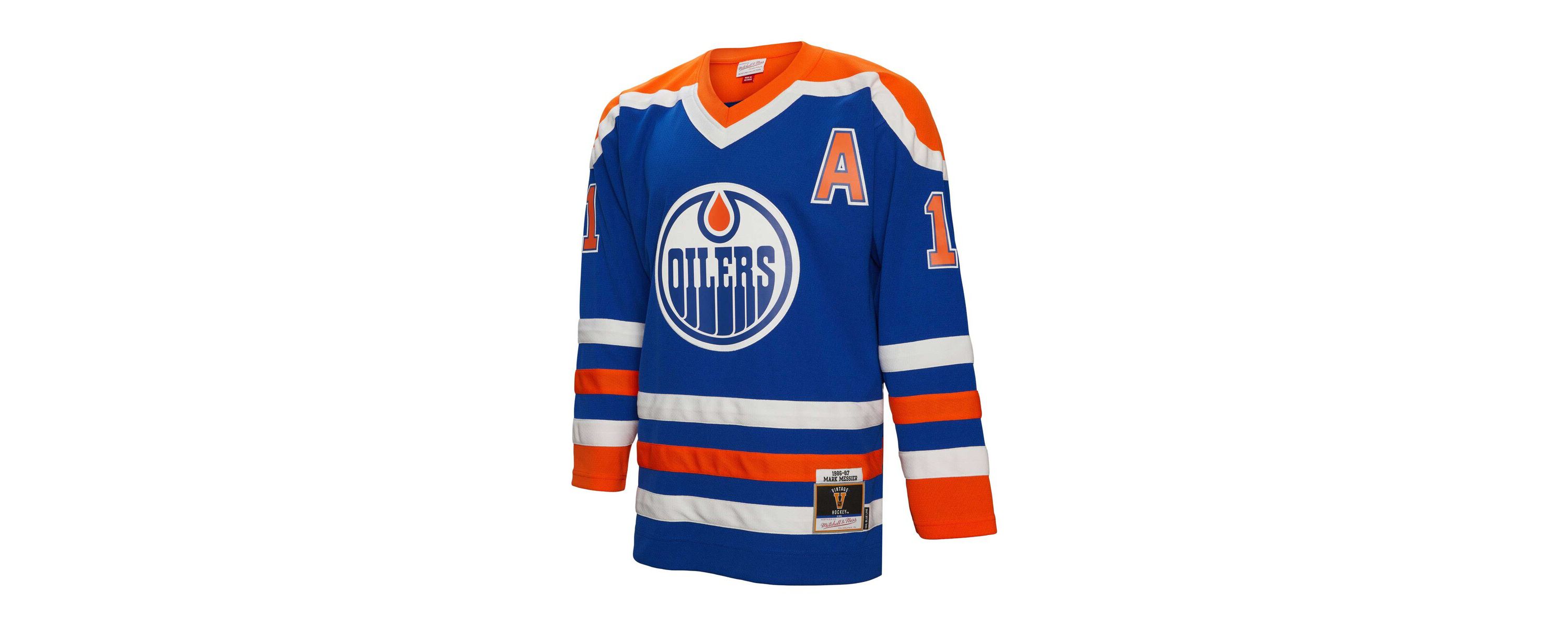 NHL Mark Messier Edmonton Oilers Alternate Captain Patch 1986/87 Line Player Jersey