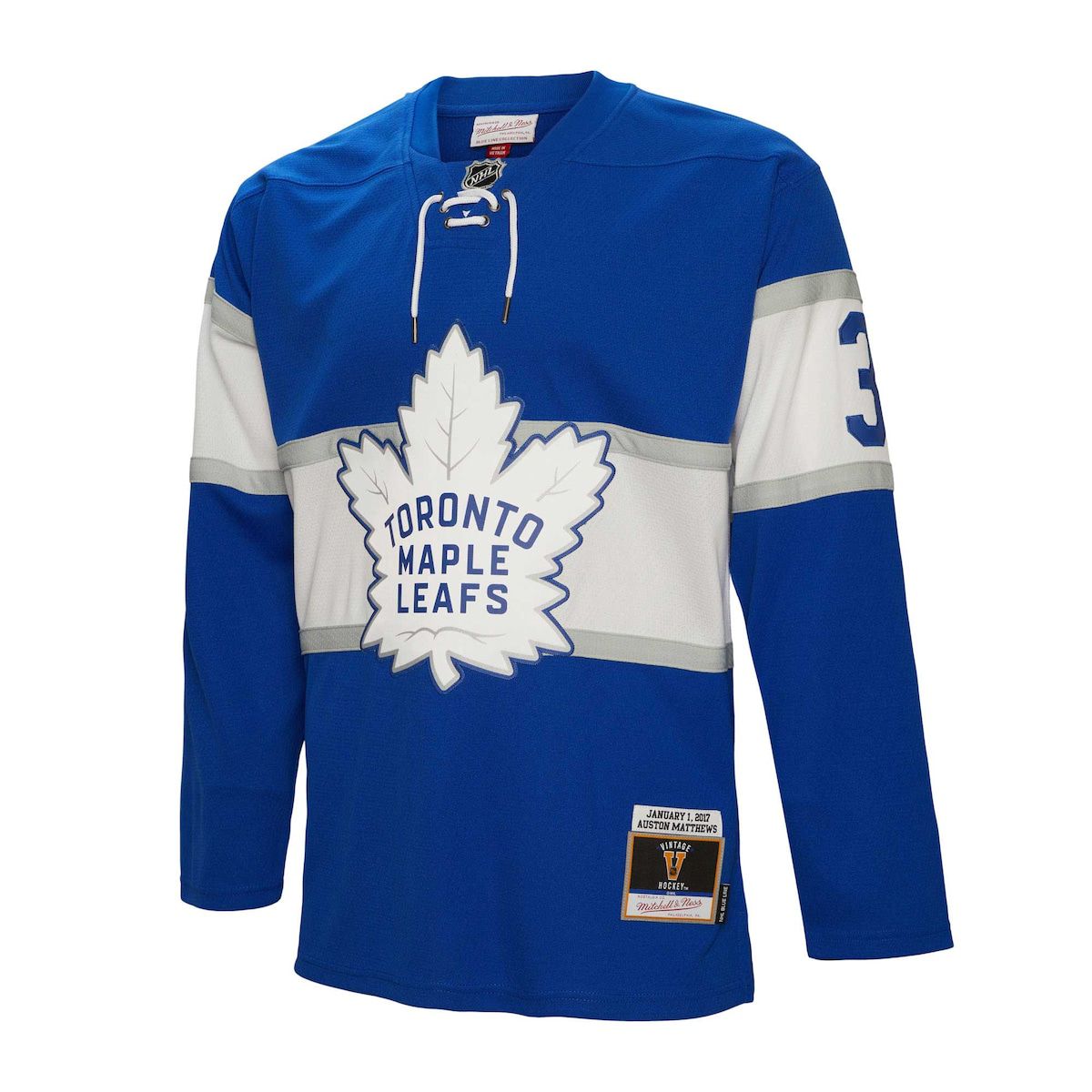 NHL Auston Matthews Toronto Maple Leafs 2017 Winter Classic Line Player Jersey