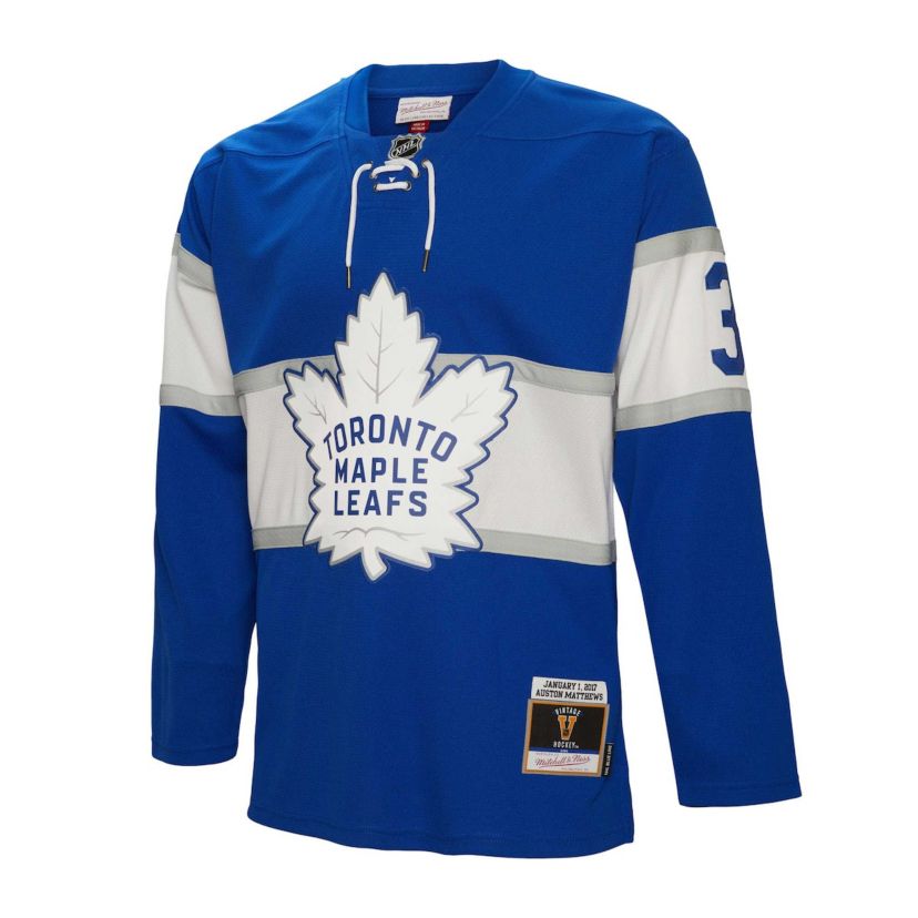 NHL Auston Matthews Toronto Maple Leafs 2017 Winter Classic Line Player Jersey