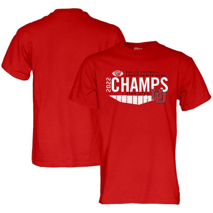 NCAA Utah Utes 2022 PAC-12 Football Conference s Locker Room T-Shirt