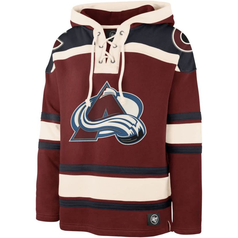 NHL Cale Makar Colorado Avalanche Player Name & Number Lacer Pullover Hoodie