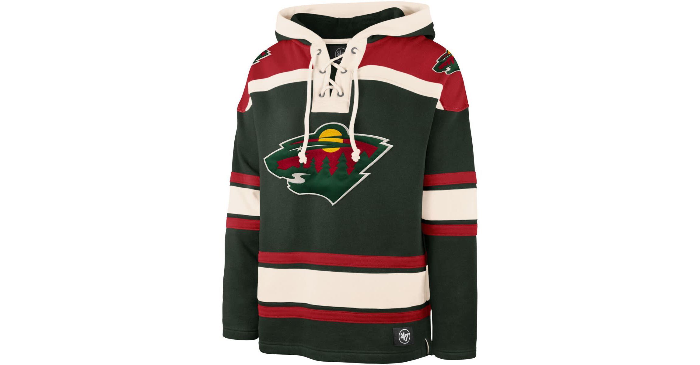 NHL Kirill Kaprizov Minnesota Wild Player Name & Number Lacer Pullover Hoodie