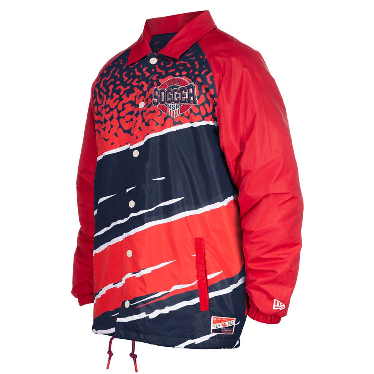 Olympics 5th & Ocean by USMNT Throwback Coaches Raglan Full-Snap Jacket