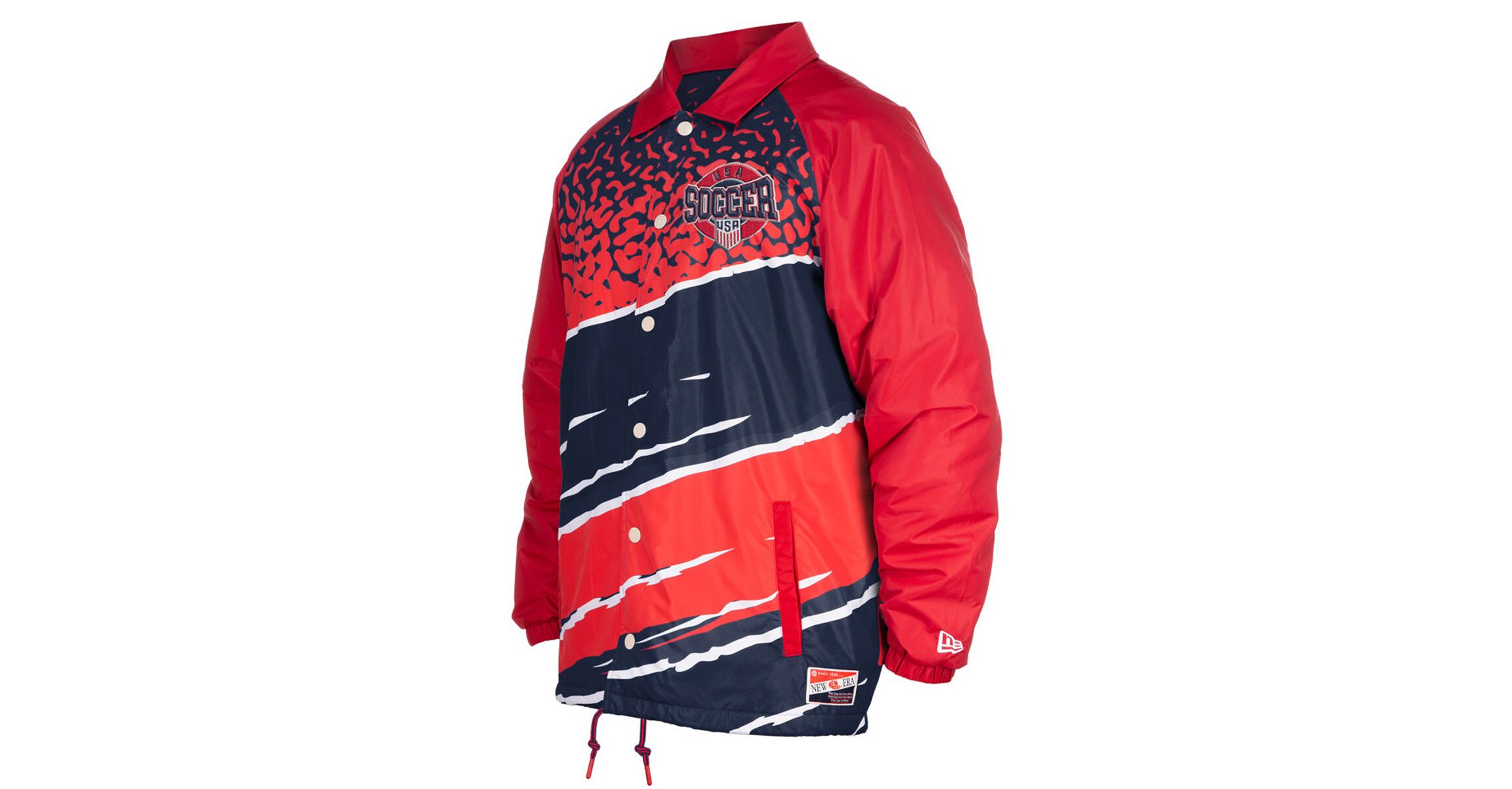 Olympics 5th & Ocean by USMNT Throwback Coaches Raglan Full-Snap Jacket