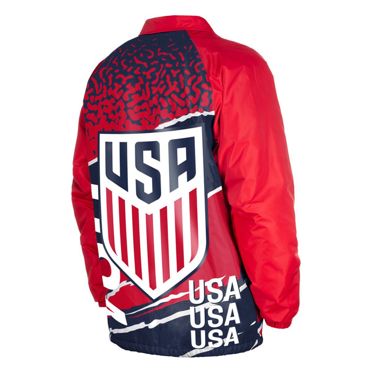 Olympics 5th & Ocean by USMNT Throwback Coaches Raglan Full-Snap Jacket