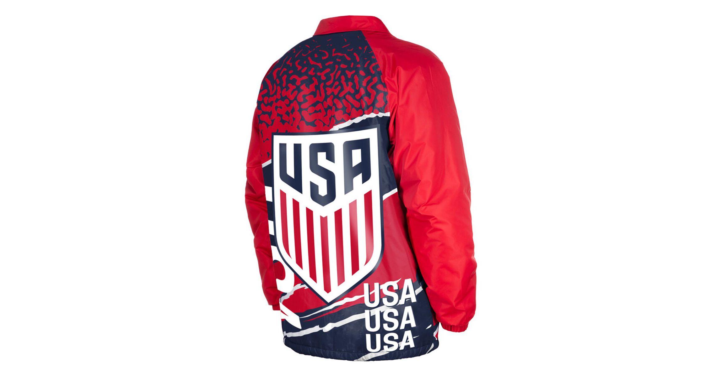 Olympics 5th & Ocean by USMNT Throwback Coaches Raglan Full-Snap Jacket