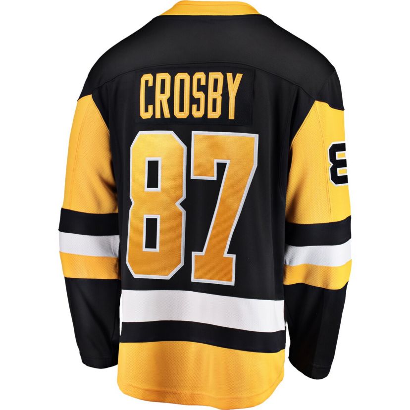 NHL Fanatics Sidney Crosby Pittsburgh Penguins Captain Patch Home Breakaway Jersey