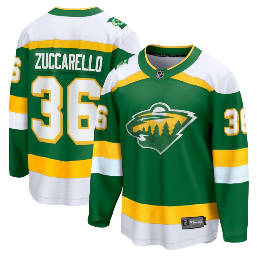 NHL Fanatics Mats Zuccarello Minnesota Wild 2023/24 Alternate Breakaway Jersey