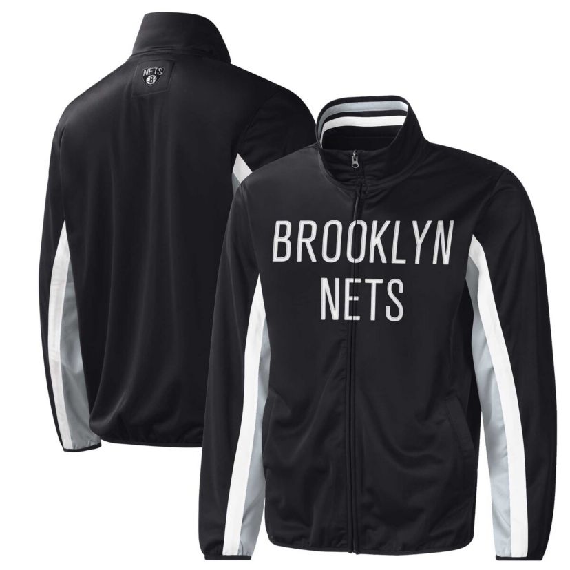 NBA Brooklyn Nets Contender Wordmark Full-Zip Track Jacket