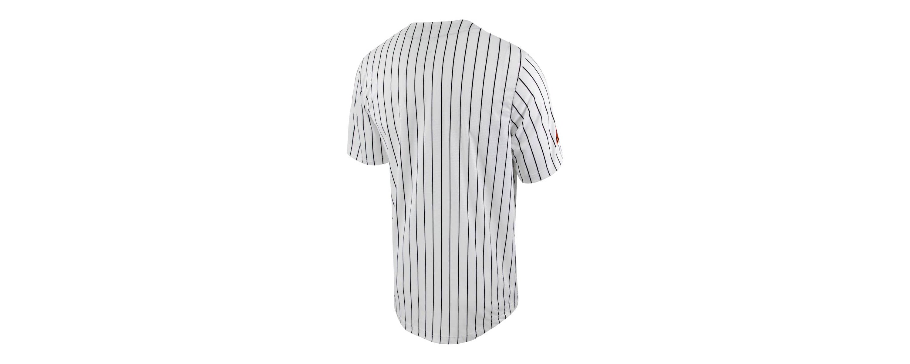 NCAA Nike Oklahoma State Cowboys Pinstripe Replica Full-Button Baseball Jersey