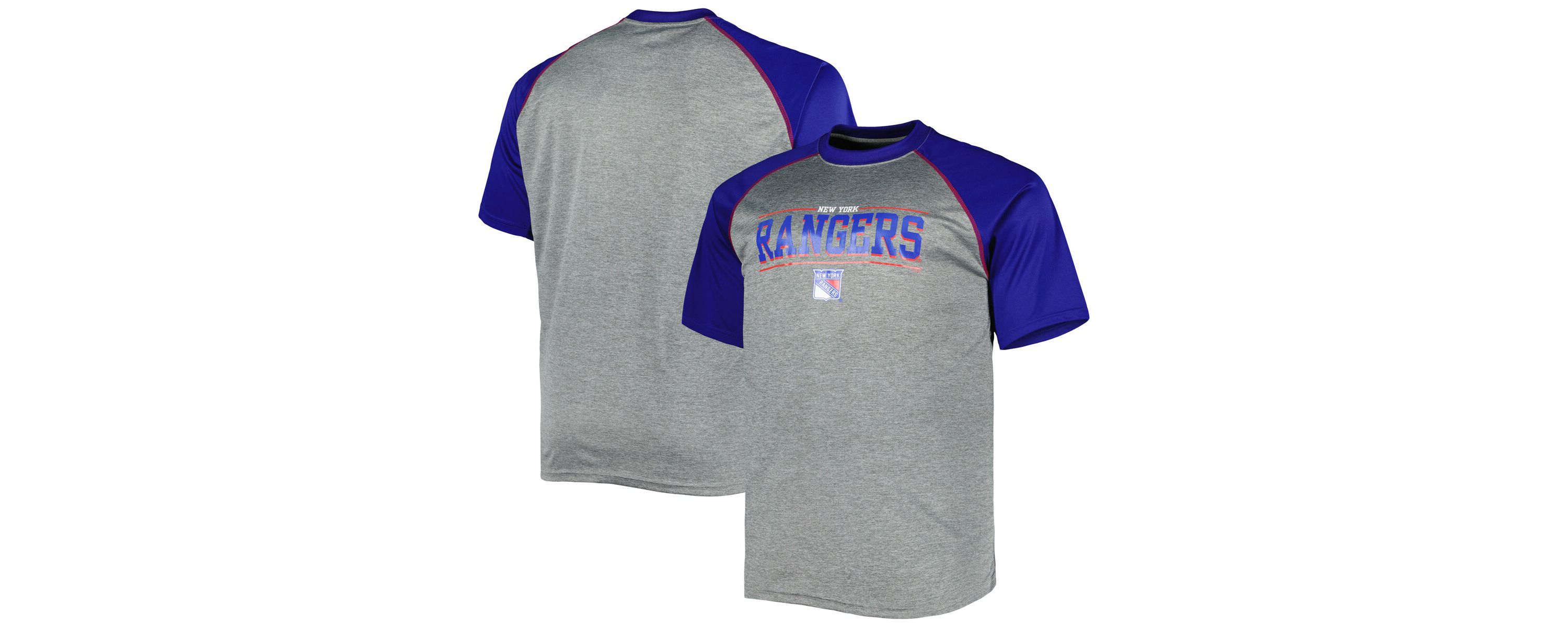NHL New York Rangers Big & Tall Logo Raglan T-Shirt