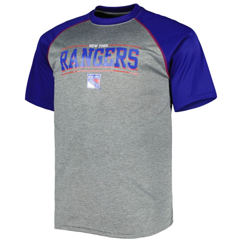 NHL New York Rangers Big & Tall Logo Raglan T-Shirt