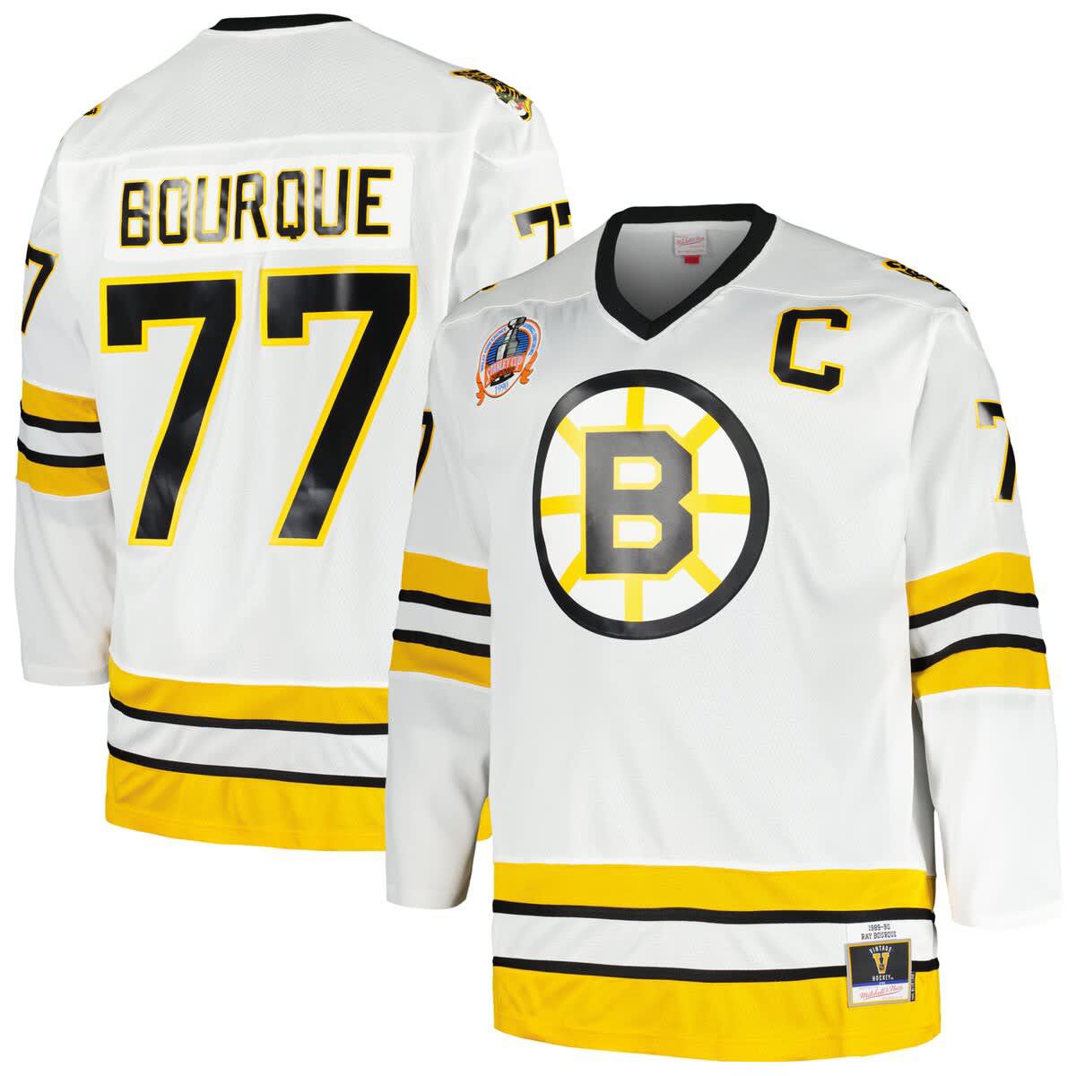 NHL Ray Bourque Big & Tall Captain Patch Line Player Jersey