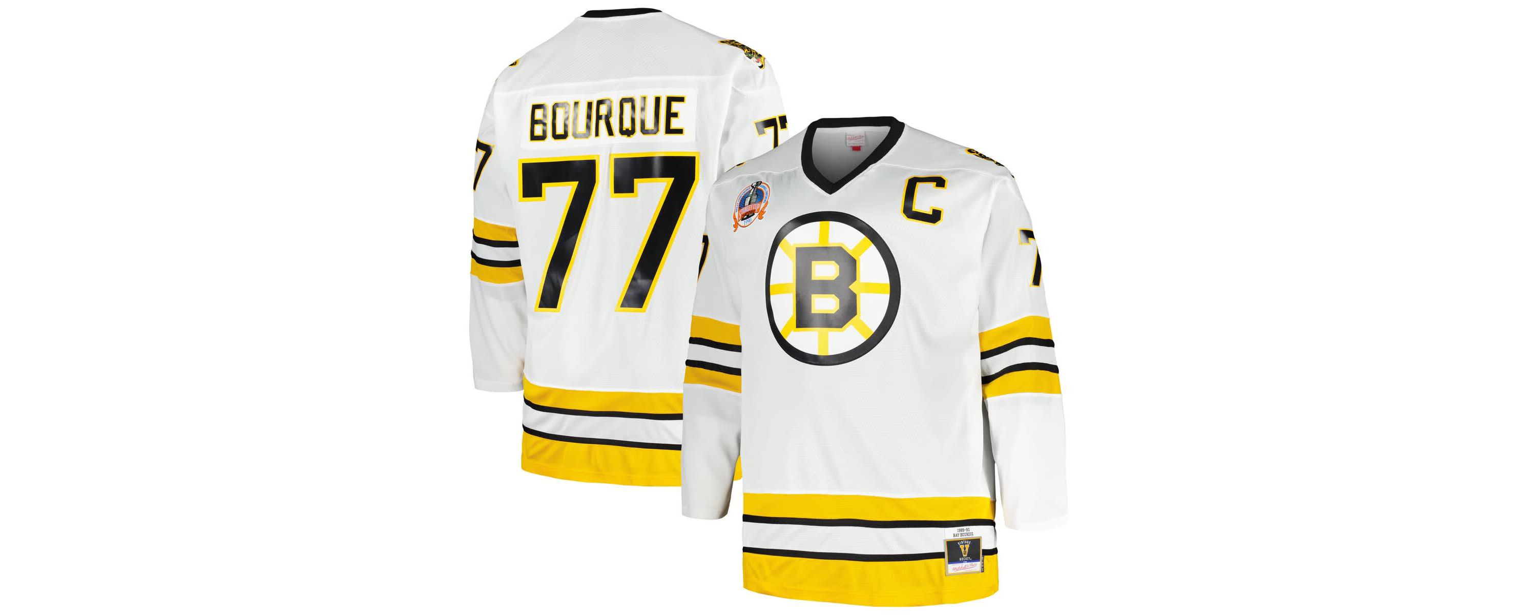 NHL Ray Bourque Big & Tall Captain Patch Line Player Jersey