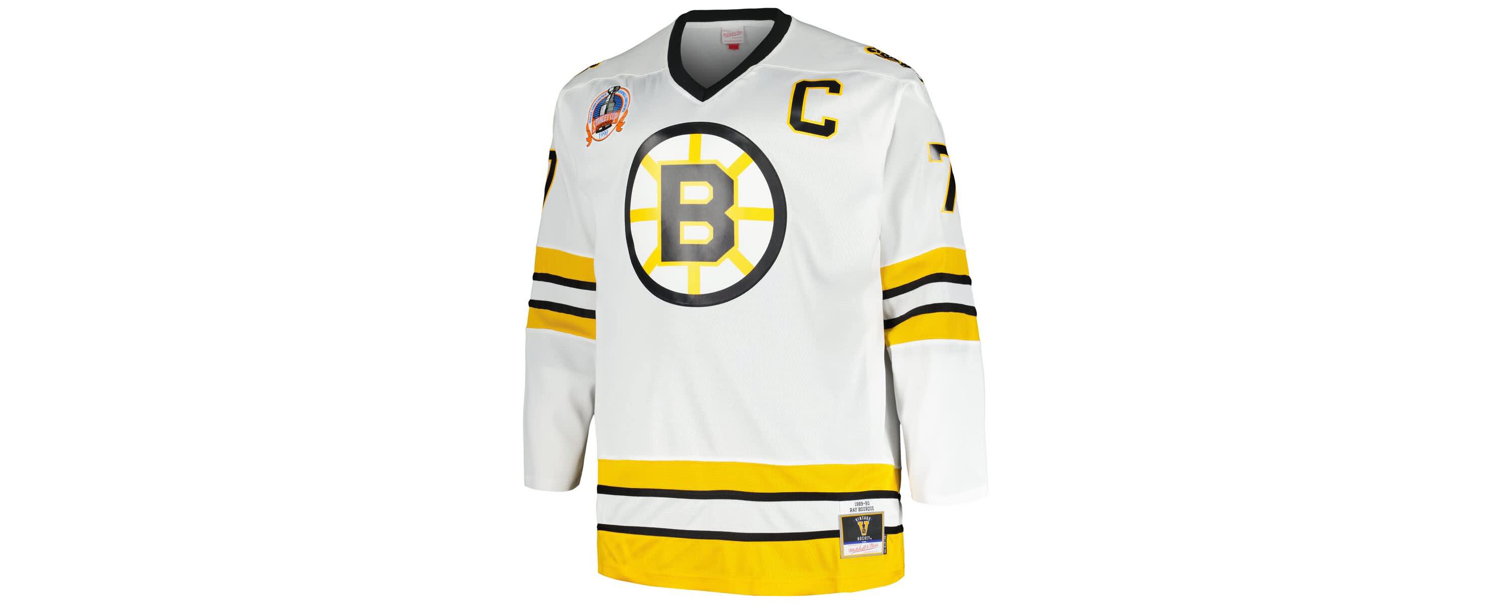 NHL Ray Bourque Big & Tall Captain Patch Line Player Jersey