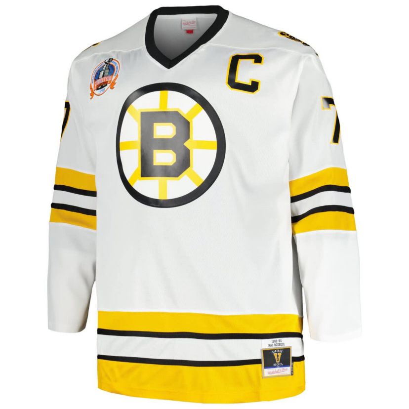 NHL Ray Bourque Big & Tall Captain Patch Line Player Jersey