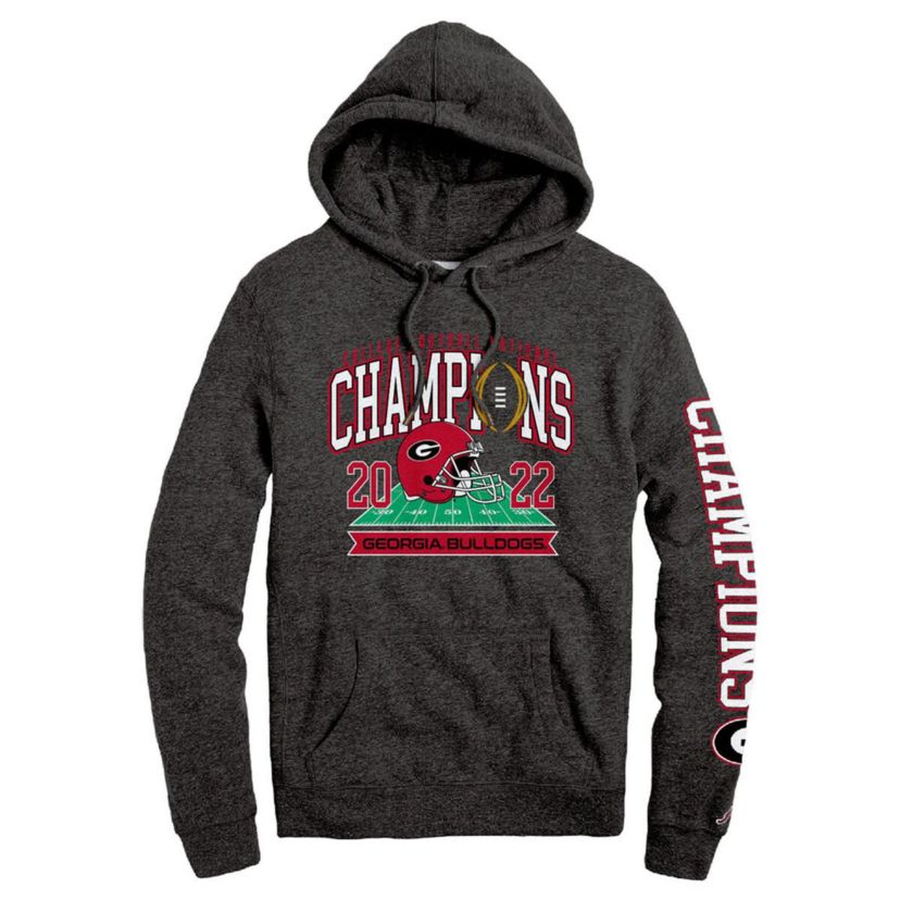 NCAA Georgia Bulldogs NCAA Football Playoff 2022 National s Two-Hit Tri-Blend Pullover Hoodie