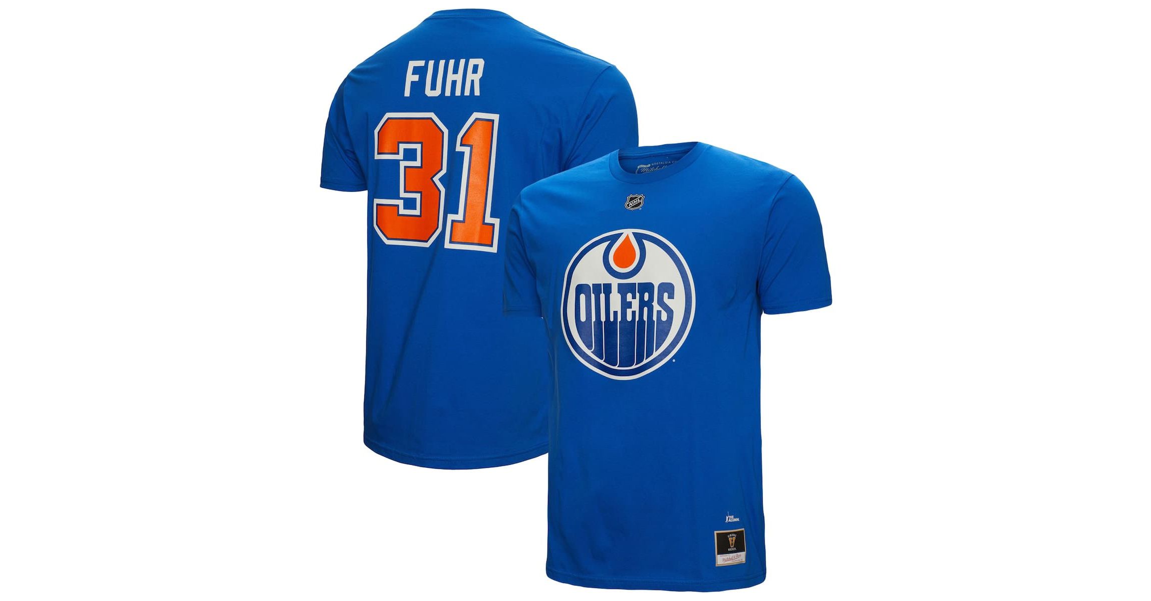 NHL Grant Fuhr Edmonton Oilers Name & Number T-Shirt