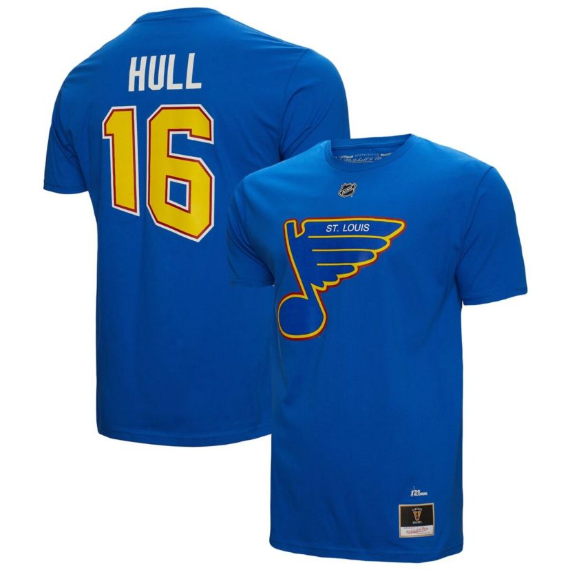 NHL Brett Hull St. Louis Blues Name & Number T-Shirt