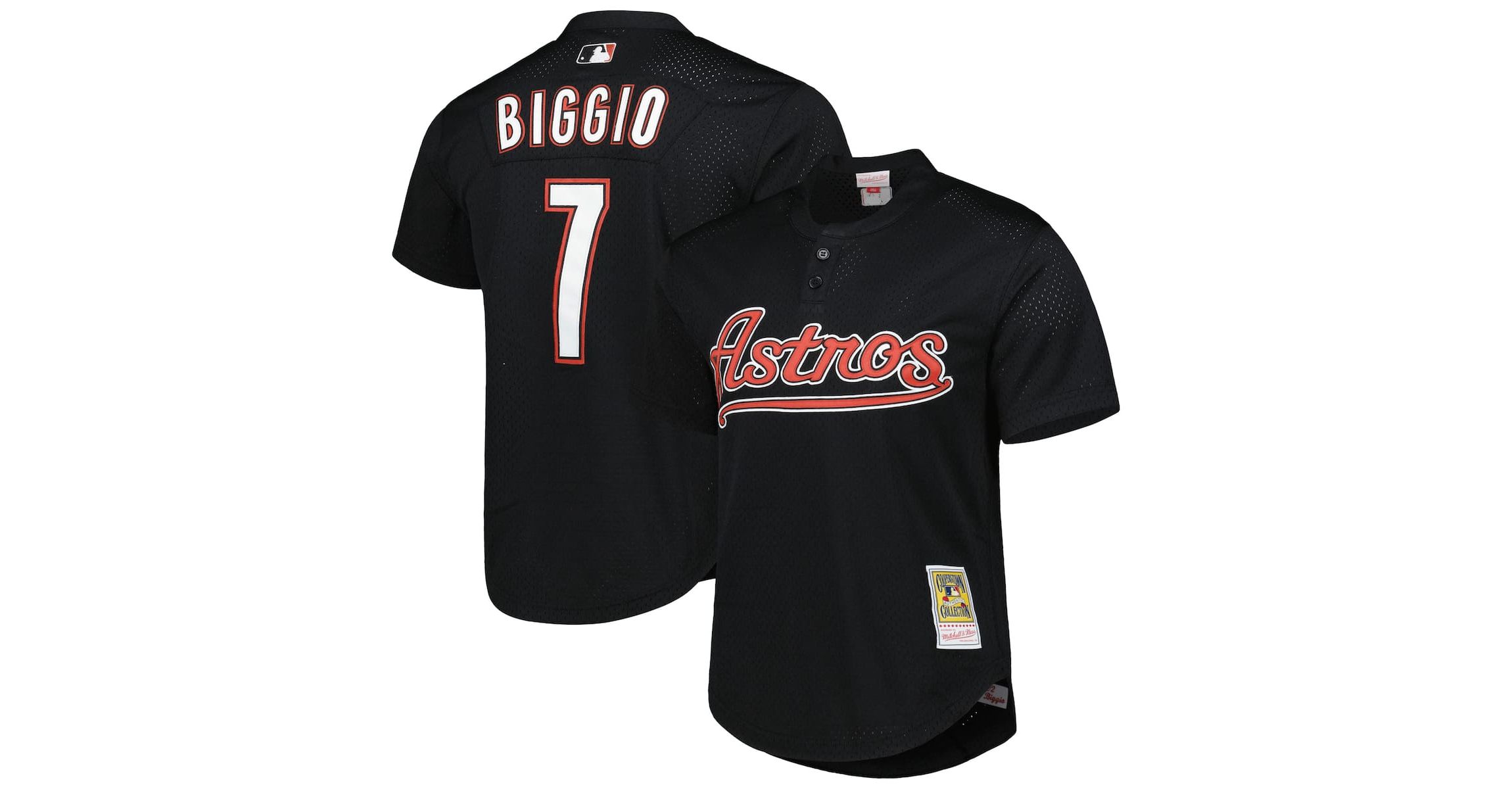 MLB Craig Biggio Houston Astros Cooperstown Collection Mesh Batting Practice Jersey