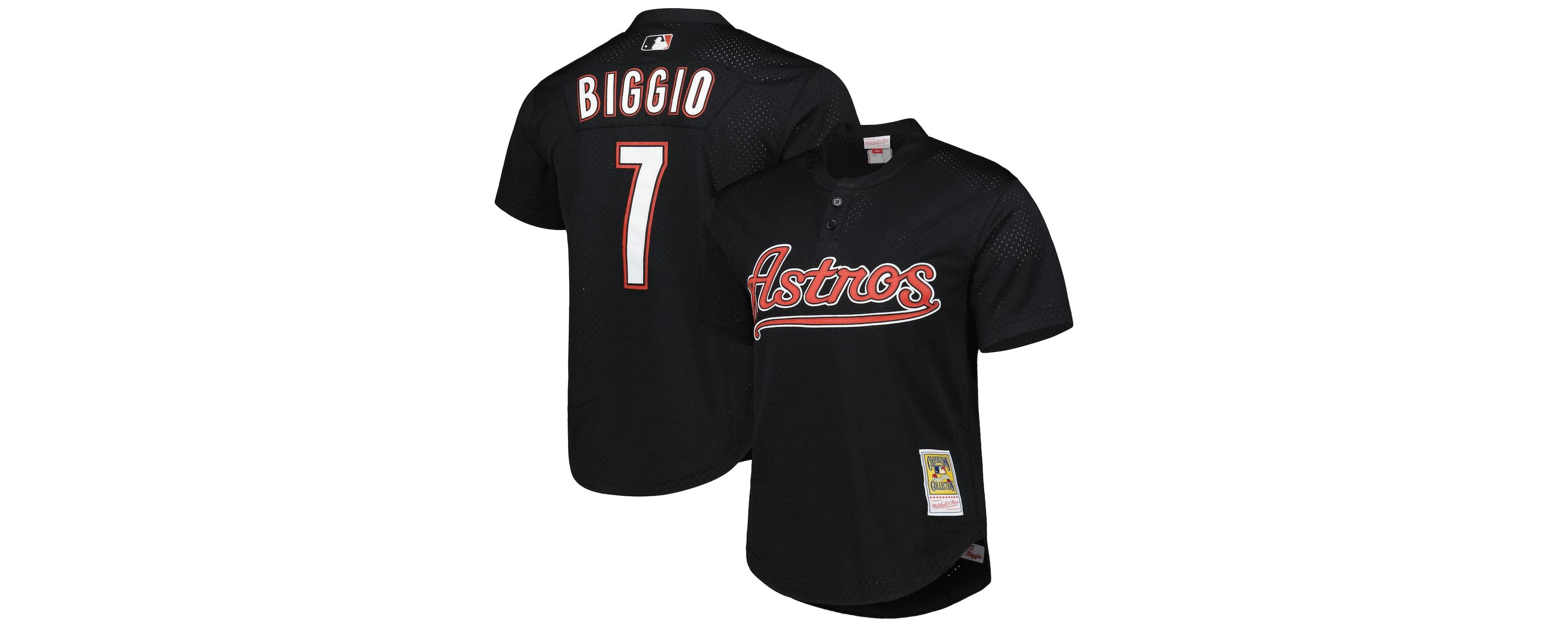MLB Craig Biggio Houston Astros Cooperstown Collection Mesh Batting Practice Jersey
